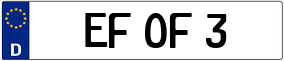Trailer License Plate